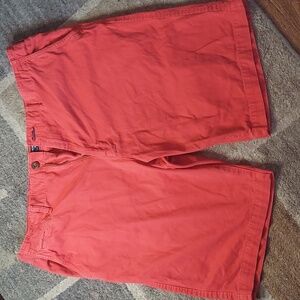 American Eagle Outfitters Men's Red Flat Front Shorts